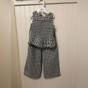 Btween NWOT Girl’s Gingham Matching Set Size 4T